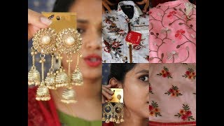 Diwali shopping Accessories || Makeup|| Dress Haul video Part-1 ||beyoudefining