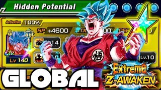 ONE OF THE HARDEST HITTING UNITS IN THE GAME! 100% EZA AGL SSBKK Goku Showcase | DBZ Dokkan Battle
