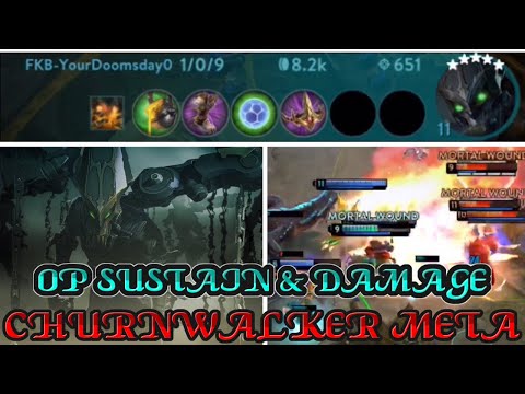 INSANE SUSTAIN AND DAMAGE NEW 4.6 META CHURNWALKER JUNGLE - VAINGLORY 5V5 RANKED GAMEPLAY