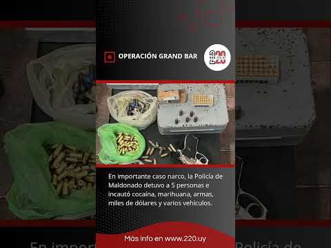 Banda narco desarticulada en Maldonado