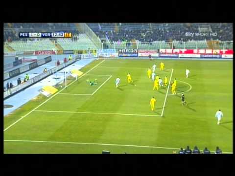 Pescara 3-1 Verona il gol di Moussa Kone