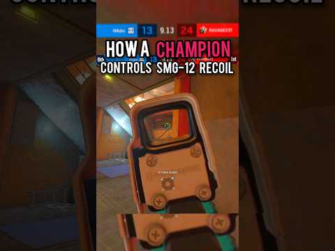 How to have NO RECOIL on the SMG-12... #Shorts #rainbowsixsiege #r6siege #bestcontrollersettings