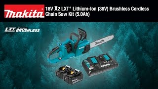 MAKITA 18V X2 LXT® (36V) Brushless 14" Chain Saw Kit - Thumbnail