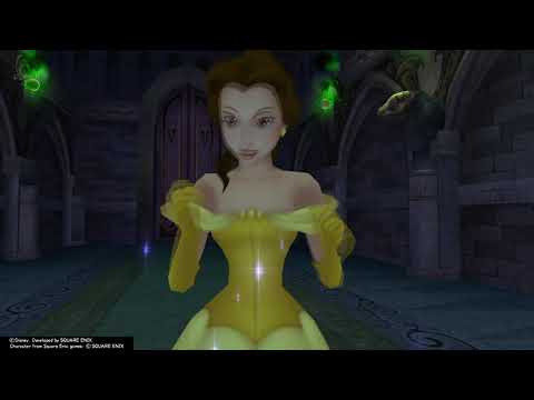 Kingdom Hearts Re:Chain of Memories (PS4) Story Cutscene #54 Beauty and The Beast Reunited