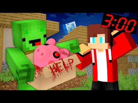 Insane Twist: Creepy Roblox Pig Haunts JayJay & Mikey in Epic Minecraft Challenge!