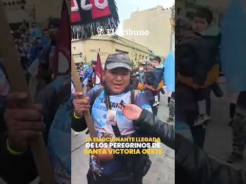 13 DÍAS DE FE: LOS PEREGRINOS DE SANTA VICTORIA OESTE LLEGARON EMOCIONADOS 🙏💙