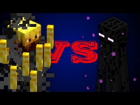 Blaze VS Enderman - Minecraft