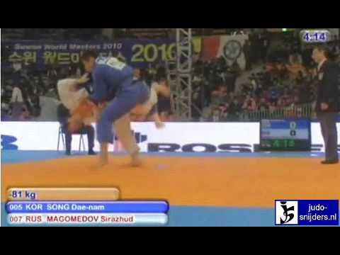 Judo 2010 Suwon: Dae-nam Song (KOR) - Sirazhud Maqgomedov (RUS) [-81kg].