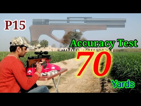 Artemis P15 Accuracy Test Part 3rd At 70 Yards