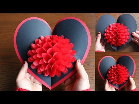 Pop-Up Card Flower - Mother's Day Crafts - Tutorial - Pop up card Mother's Day