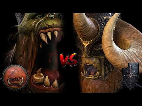 A CLASH OF HAGGARD TITANS FT. GRIMGOR - Greenskins vs Chaos | Total War Warhammer 2
