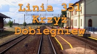 preview picture of video 'Train ride / Przejazd pociągiem TLK Krzyż - Dobiegniew, linia 351'