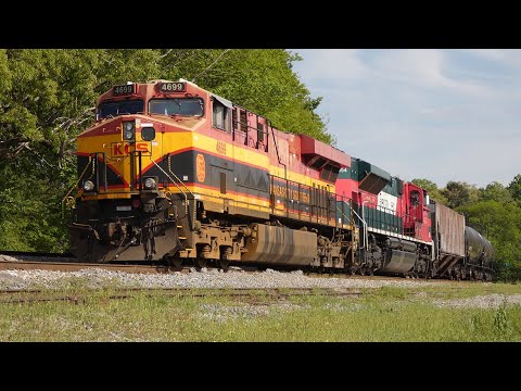 [4K] 100 Mile Chase of a Ferromex Unit, Military Train, and More on the W&A Subdivision