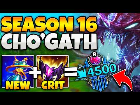 CHO'GATH, BUT I CAN EAT YOUR ENTIRE HEALTHBAR WITH ULT! (FULL AP CHO'GATH SEASON 16)