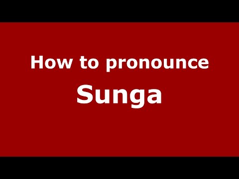 How to pronounce Sunga