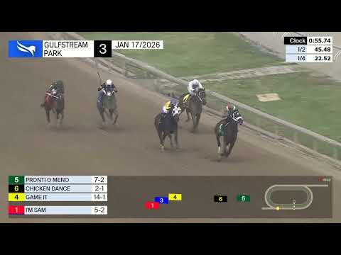 Gulfstream Park January 17, 2026 Race 3