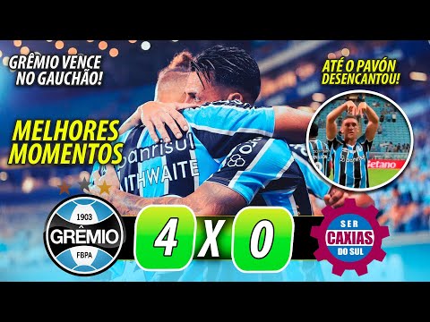GOLEADA DO IMORTAL! GRÊMIO 4 x 0 CAXIAS   MELHORES MOMENTOS e GOLS no GAUCHÃO 2025!