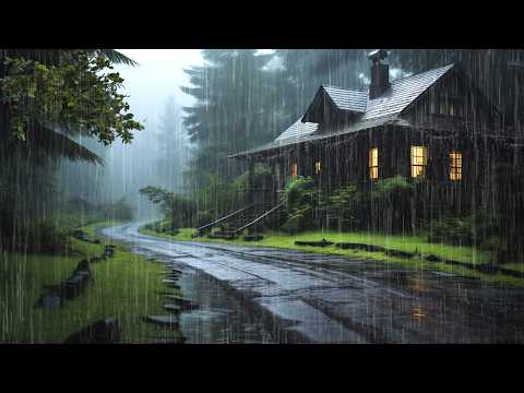 Sonido de Lluvia Relajante para Dormir en 2 Minutos - Lluvia y Truenos en Bosque, Estudiar#183