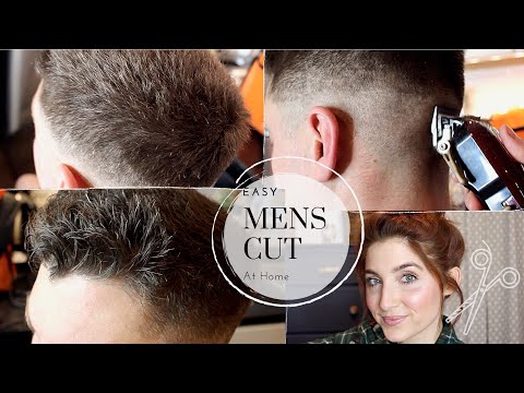 HOW TO CUT MENS HAIR AT HOME/ EASY MENS HAIRCUT TUTORIAL