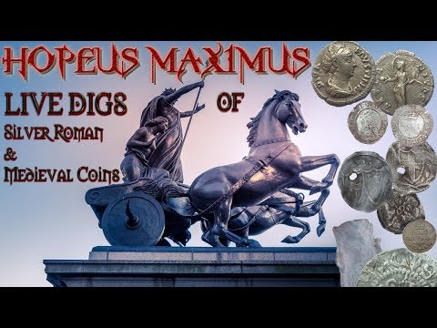A stunning Roman Silver Coin & silver Medieval coins recovered on "LIVE DIGS" in Dorset, England.