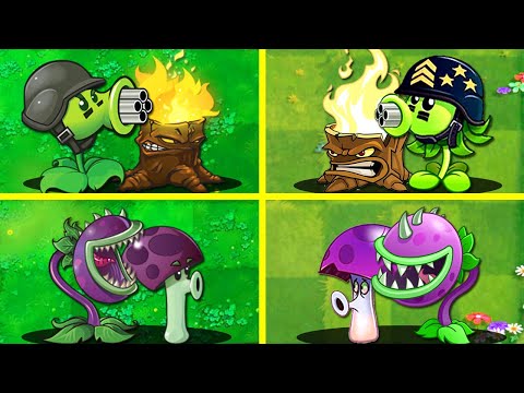 Random 20 Pair Team Plants PVZ 1 vs PVZ 2 - Which Version Game Will Win?
