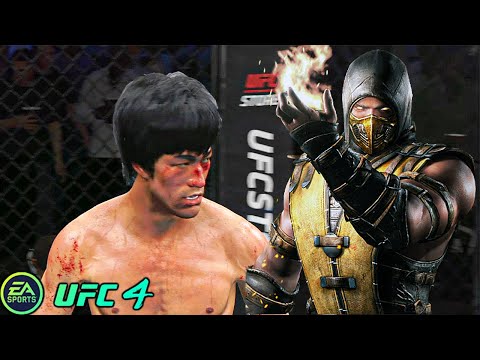 UFC 4 | Bruce Lee VS Scorpion (Mortal Kombat) |  EA SPORTS UFC 4