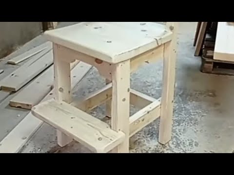 Деревянный барный стул своими руками