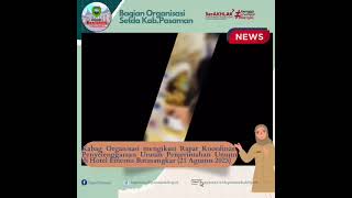 Kepala Bagian Organisasi Nina Darmayanti, SSTP, MPA. Mengikuti rapat Koordinasi Penyelenggaraan Urusan Pemerintah di Hotel Emersia Batu Sangkar pada tanggal 21 Agustus 2023