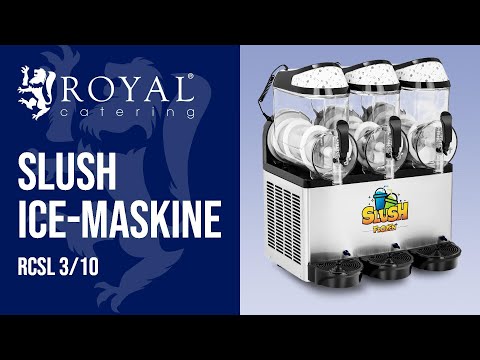 Produktvideo - Slush ice-maskine - 3 x 10 l - LED