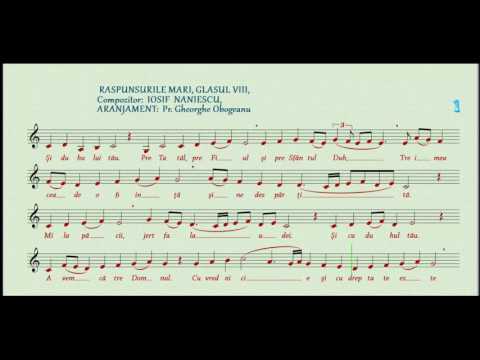 SFANTA LITURGHIE ORTODOXA, RASPUNSURILE MARI, GLASUL VIII