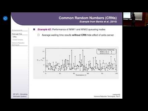 IEE 475: Lecture K2 (2024-11-21): Variance Reduction Techniques, Part 2 (AVs & Importance Sampling)