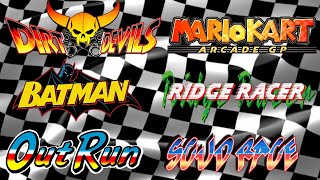 Retro Racing All-in-One Showcase #retroracing #coinsops #emulator