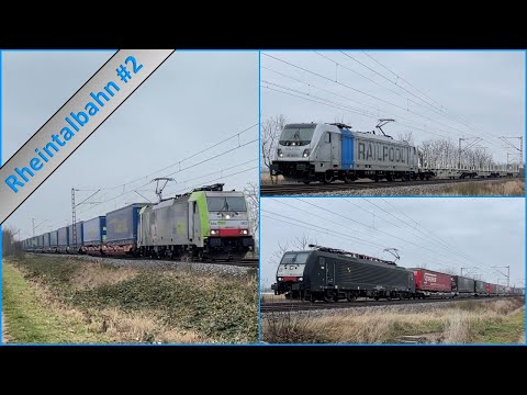 Rheintalbahn #2: BLS TRAXX, ES64F4, ICE4 und Railpool eins-acht-siebeeeeeeen in Hügelheim