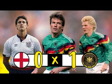 1991 England 0-1 Germany Complete Highlights | Gary Lineker vs Lothar Matthäus