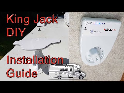 King Jack Antenna Installation / Retrofit on Class C RV Motorhome