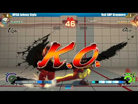 SSF4 AE2012 MFGA Johnny Style vs VxG EMP Kreymore GUTS2 Tournament