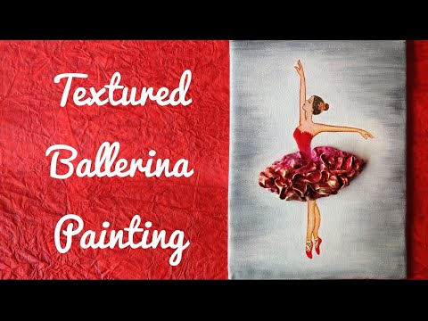 Textured Ballerina Painting