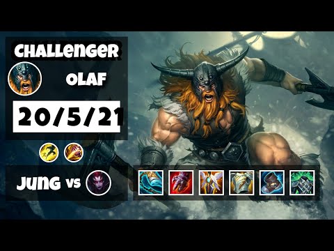 Olaf vs Elise BR Challenger JUNGLE (20/5/21) - v11.8