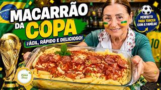 🇧🇷 MACARRÃO DA COPA DO MUNDO 2026 ! 🇧🇷 A Receita Que Vai Ganhar o Jogo na Sua Casa ⚽🏆 #1354