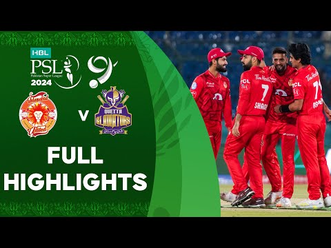 Full Highlights | Islamabad United vs Quetta Gladiators | Match 32 | HBL PSL 9 | M1Z2U