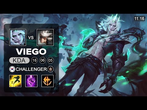 Viego Top vs Camille - KR Challenger Patch 11.16