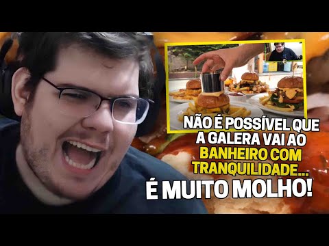 CASIMIRO REAGE: OS LENDÁRIOS HAMBÚRGUERES DE **! LOTADO DE MOLHO | Cortes do Casimito