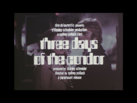 Three Days of the Condor 1975 High Def 4 TV Spots Trailers Robert Redford Faye Dunaway