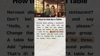 How to Order a Table in English 🍽️ Restaurant Conversation | English Reading and Listening Practice