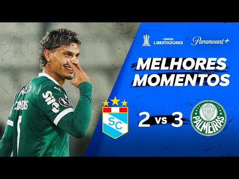 Gols e lances de Sporting Cristal x Palmeiras