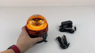 AKU LED maják, 30x1W oranžový, magnet 