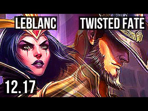LEBLANC vs TWISTED FATE (MID) | 10/1/9, 1.0M mastery, Godlike, 300+ games | KR Diamond | 12.17