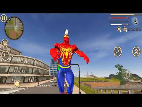 Flying Spider Rope Hero Super Vice Town Crime Simulator