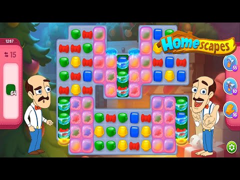 Homescapes - Level 1287 Super Hard Level Gameplay Walkthrough - New Update