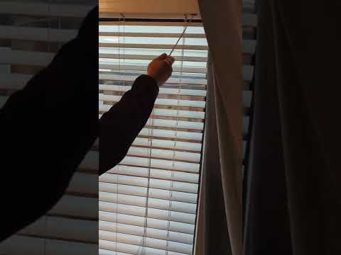 How to open close blinds at bastrop